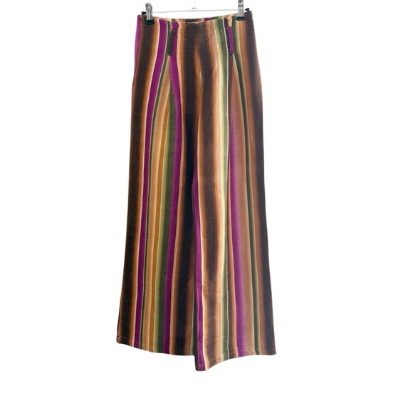 Savannah Red and Yellow Wide Leg pants SZ XXS - Picture 5 of 8